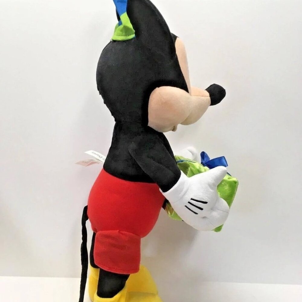 Disney Mickey Mouse Plush with Gift - Black, Red, Blue, Green, Yellow - Picture 4 of 10